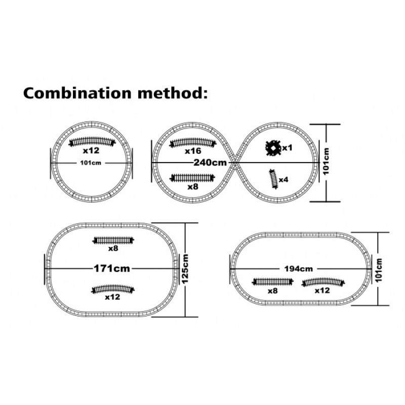 Залізниця Експрес швидкісний потяг ТМ FENFA 1623D Залізниця Експрес швидкісний потяг ТМ FENFA 1623D